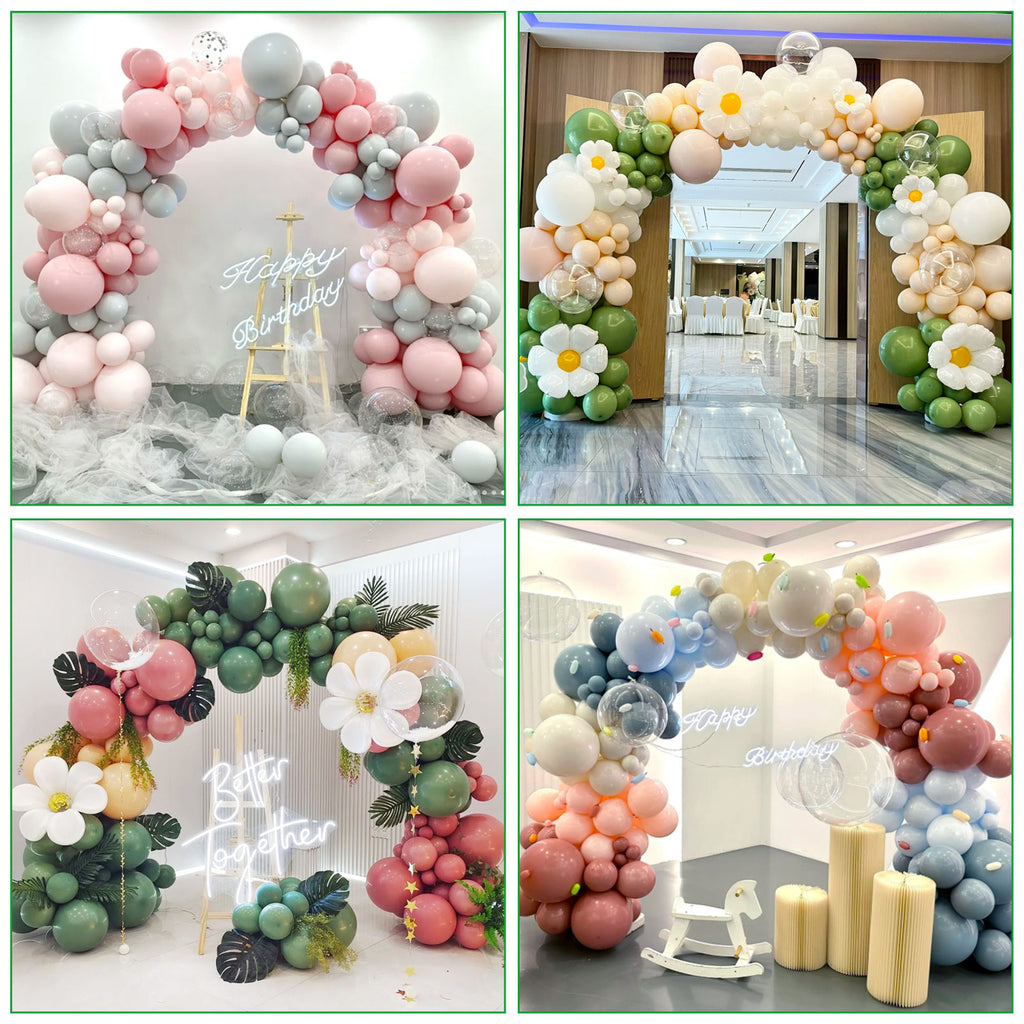 IDAODAN Balloon Arch Kit, Balloon Arch Stand with Base, Adjustable Wide Garland Arch for Wedding Baby Shower Birthday Party Supplies Decorations